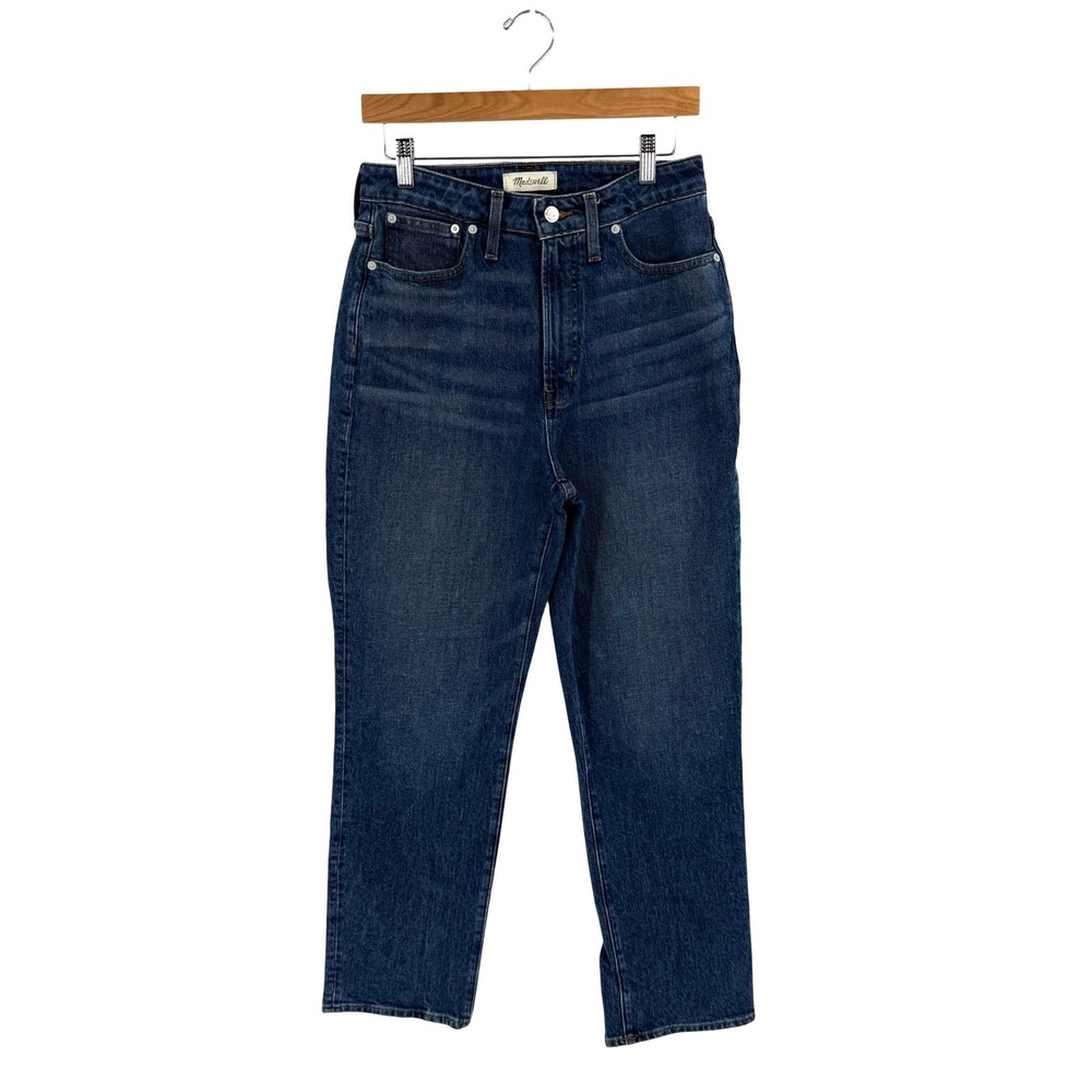 Madewell Curvy Perfect Vintage Straight Jean Blue 29 High Rise Denim